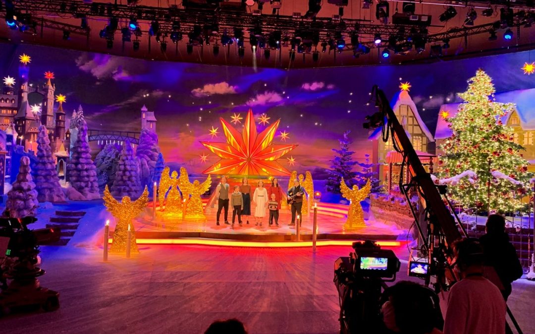 Wir bei der Silbereisen-Show